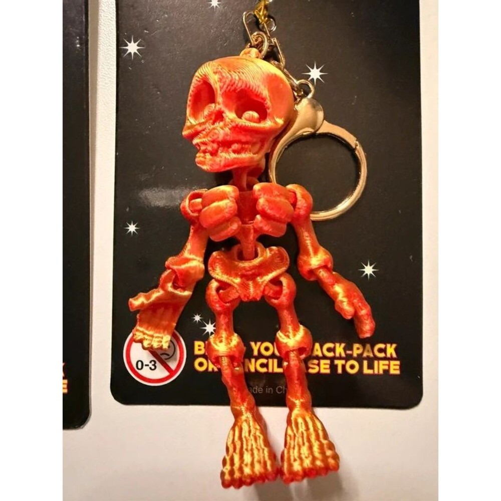 12pc 3D Skeleton Keychain Lot โ Halloween Reseller Bundle - Picture 3 of 9